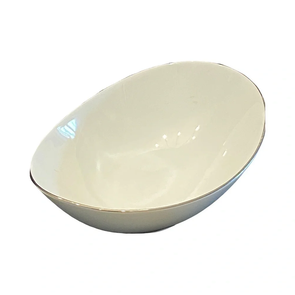 Noritake Cream and Silver Rim Bowl